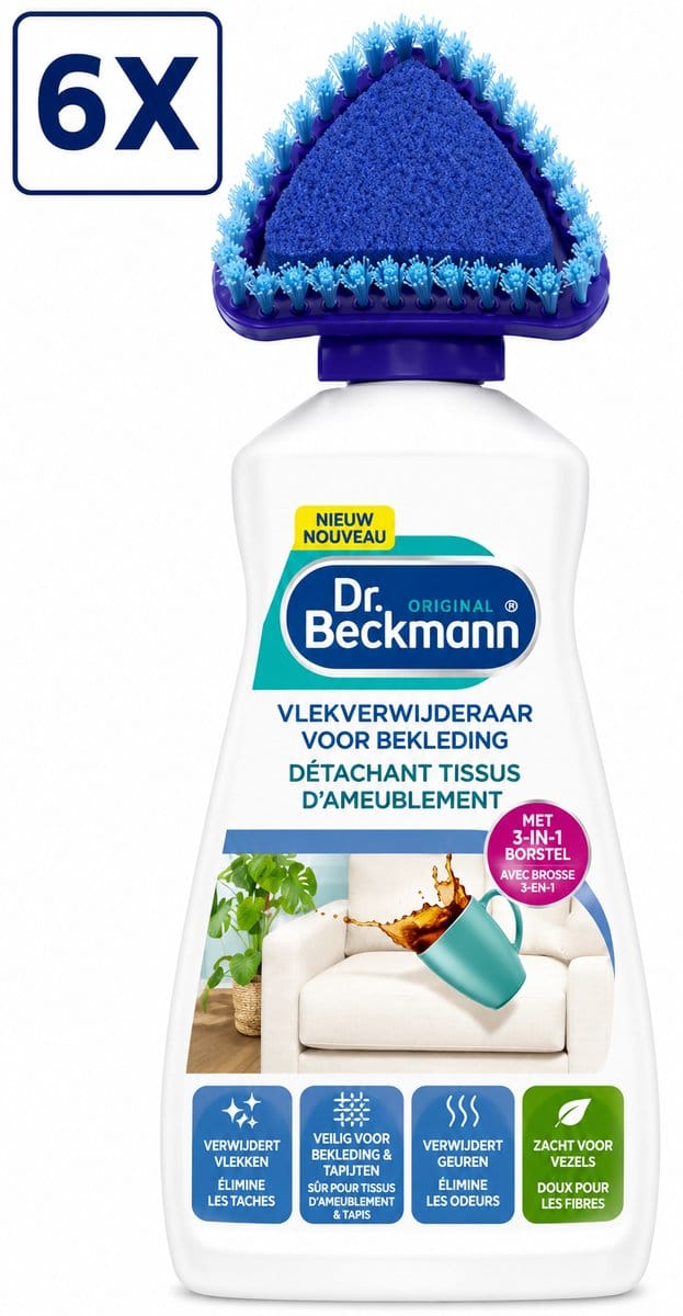 6 x Dr. Beckmann Vlekkenverwijderaar Voor Bekleding