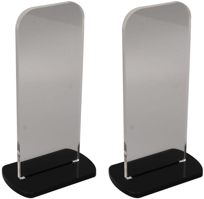 Dailygoods- Bokshandschoenhouder Robuuste Acrylconstructie - Display Standaard - Verticale Houder - 2 Stuks - Boks Memorabilia - Decoratief Stuk - Displaystandaard