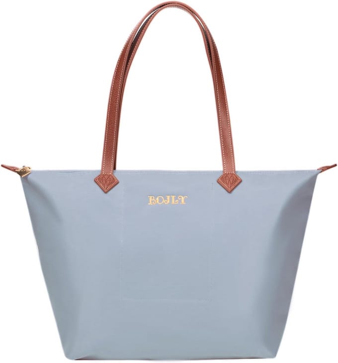 Grote Dames Handtas Zwart - Shopper Tas Schoudertas Nylon en Leer
