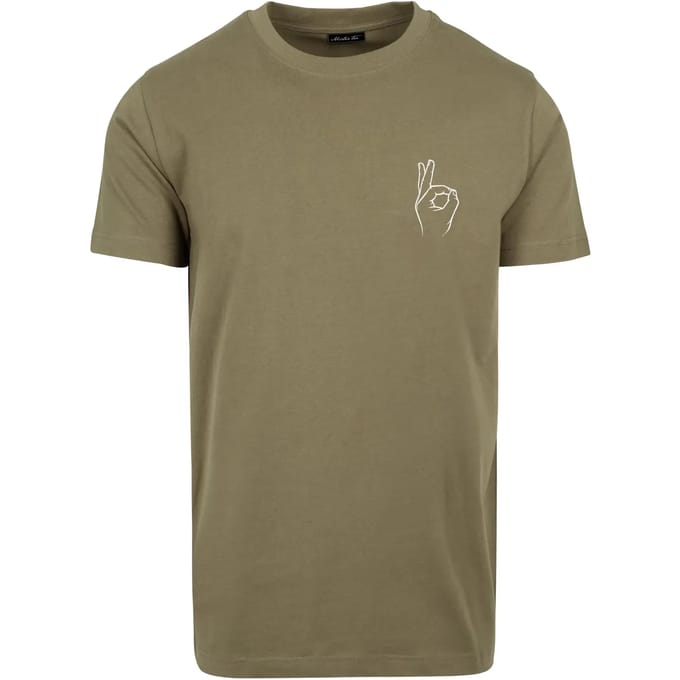 Mister Tee - Easy Sign Heren T-shirt - M - Olijfgroen