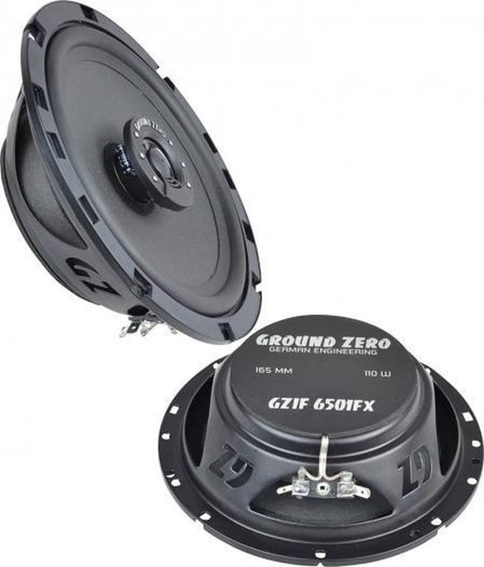 Ground Zero GZIF 6501FX - Autospeakers - 16,5 cm - 2-Weg Coaxiale Auto Speaker Set - 110W