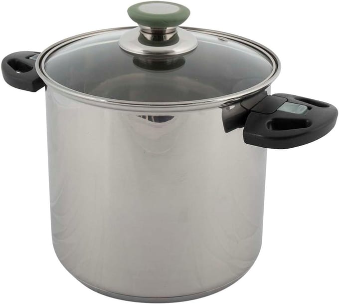 Kookpan - Sauspan - Compact Koken - Inklapbare Handgrepen - Ø 18 cm - Zilver