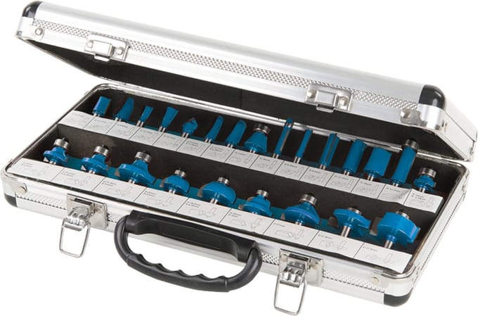 Silverline 24-delige 1/4 TCT Frees bit set