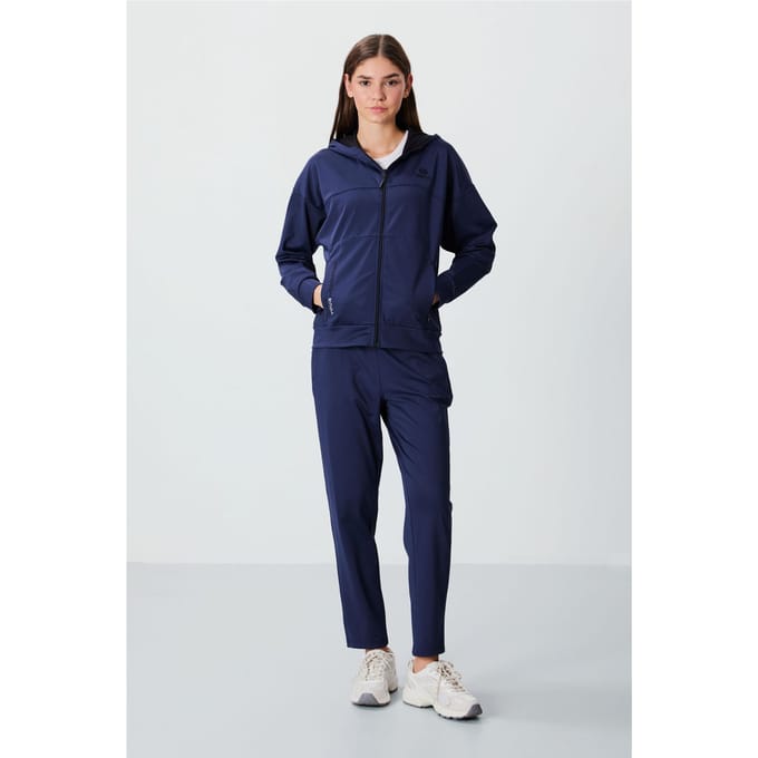 Dames Hooded Zip Sweatshirt en Broek Set
