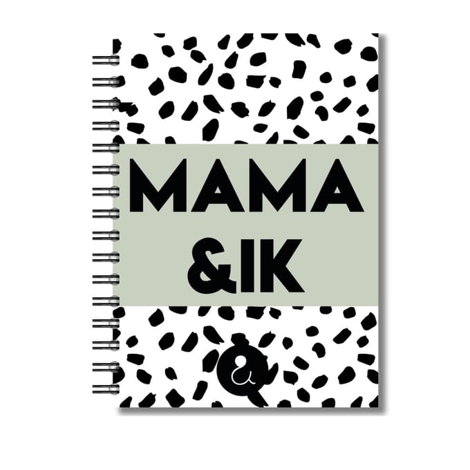 Invulboek Mama & Ik | Herinneringenboek Moeder & Kind | Dots Groen