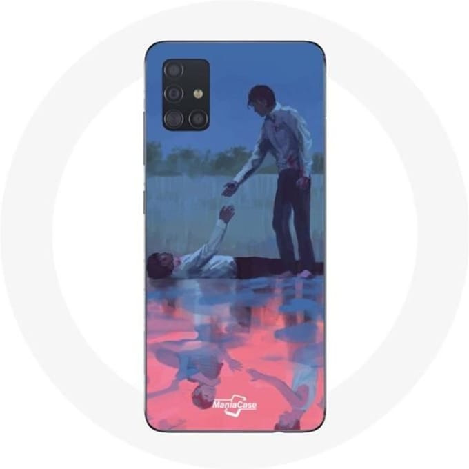 Coque pour samsung galaxy A71 Squid Game Seong Gi hun Numéro 456 Et Cho Sang woo Numéro 218