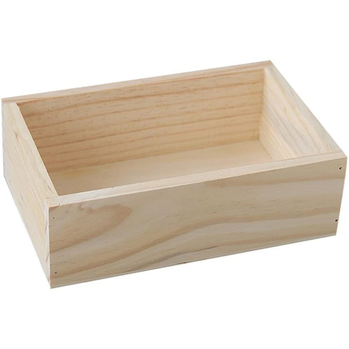 Desktop Bamboe Doos Organizer Houten Opbergdoos Eenvoudige Opbergdoos beige