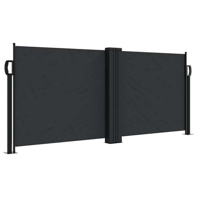 vidaXL - Windscherm - uittrekbaar - 100x1000 - cm - zwart