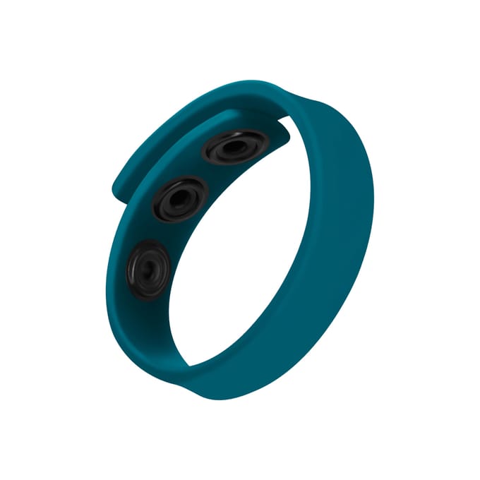 Love to Love - Hero Verstelbare Siliconen Cockring - Blauwgroen