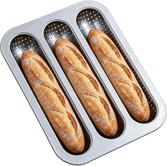 Frans Brood Bakblik - Sandwich Bakvorm - Brood Bakken - Geperforeerd Ontwerp - 325 cm Lengte - Zwart