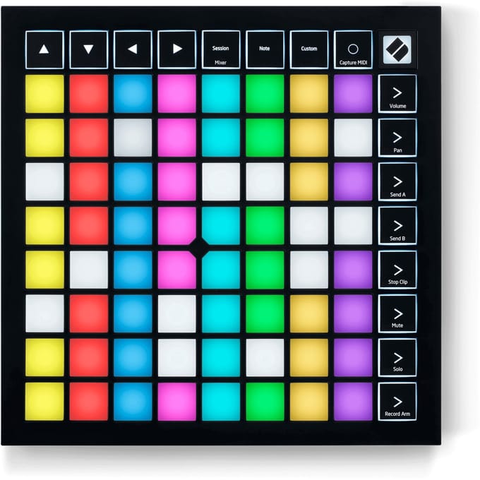 Novation Launchpad X - MIDI Grid Controller - 64 Velocity En Drukgevoelige RGB Pads - Polyfone Aftertouch - Mixercontrole - 8 Custom Modes - USB-C - Ableton Live Integratie