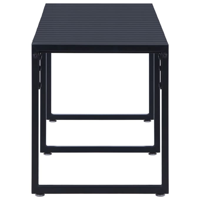 vidaXL - Tuinbank - 180 - cm - PS-plaat - zwart