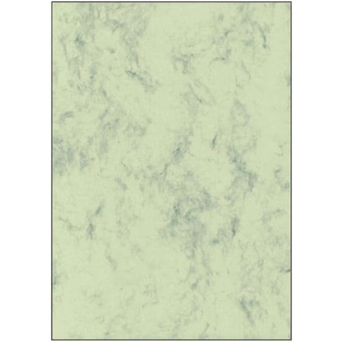 Sigel marmerpapier, fijn papier, DIN A4, 200 g, 50 vellen, pastelgroen