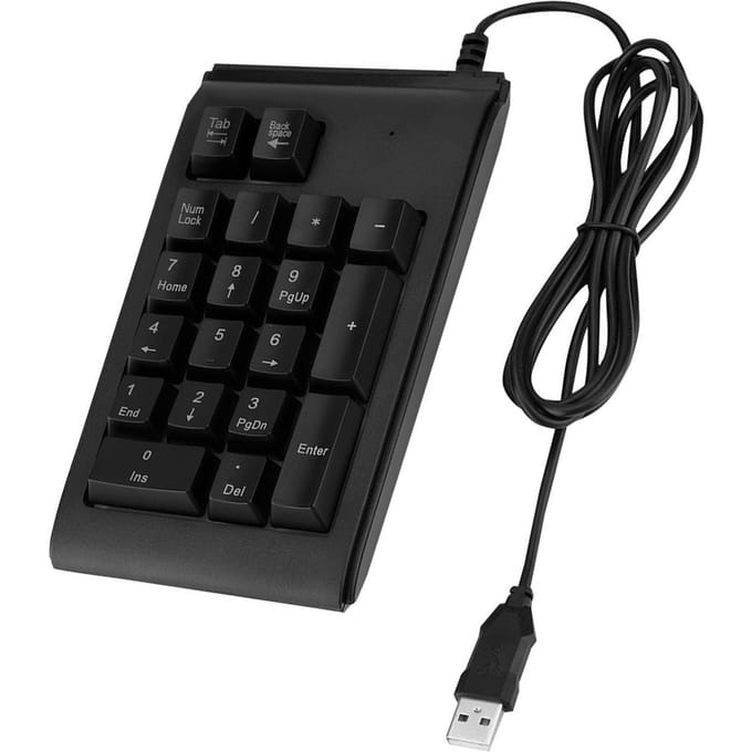 Pavé numérique USB 19 touches 3 couleurs, mécanique, tactile, 10 millions de clics