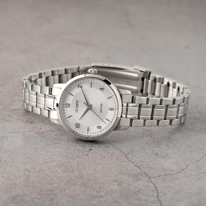 Olympic OL26DSS138 ALBA Horloge - Staal - Zilverkleurig - 29mm