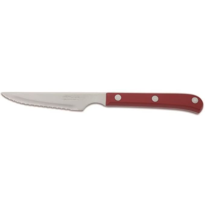 Mes - Arcos - 374822 - Roestvrij staal - Lemmet 11 cm - Rood handvat