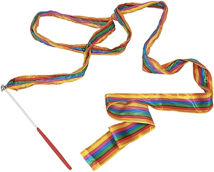Regenboog Danslint - 240 cm