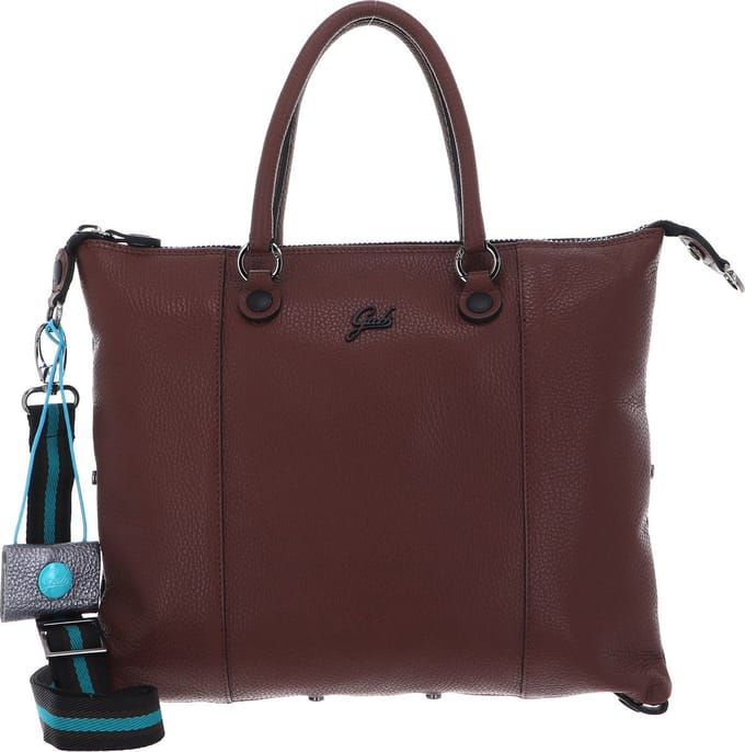 Gabs Leren Schoudertas G3 Plus TG Bull Black Shoulder Bag Dark Leather Bruine