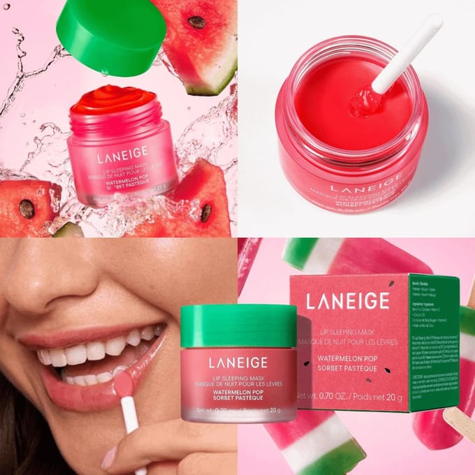 Masque de Nuit pour les Lèvres Watermelon Pop 20g NOUVEAU red