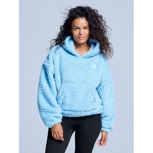 Poederbaas Fluffy Hoodie Dames - Four Seasons Ice Blue - Maat