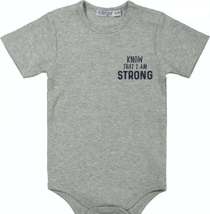 Dirkje jongens baby romper grijs maat 62