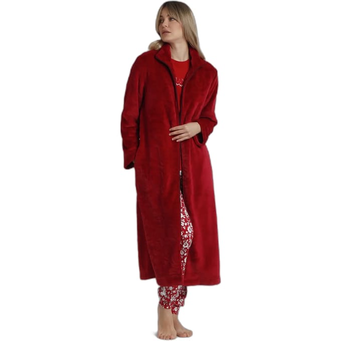 Dames lange mouwen badjas Admas Garden Rosas Jacquard