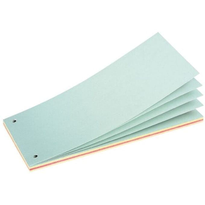 Scheidingsstroken Herlitz voor A4 papier * 105 x 240mm * 4 assorti kleuren * 40 vel