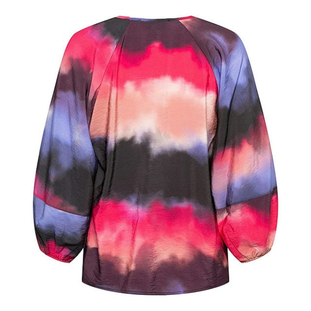 &Co Woman &co women blouse eden watercolor pink multi