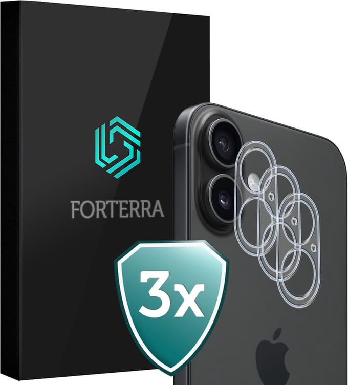 Camera Lens Protector 3 Stuks - Geschikt voor Apple iPhone 17 - Camera Screenprotector Beschermglas - Gehard Glas - Tempered Glass - Screen Protector