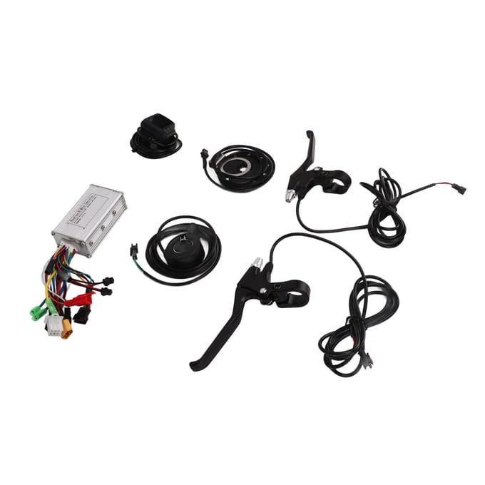 Elektrische Fiets Gemodificeerde Controller Set 17A 3 Mode Controller EN06 Paneel Duim Gashendel voor 350W black