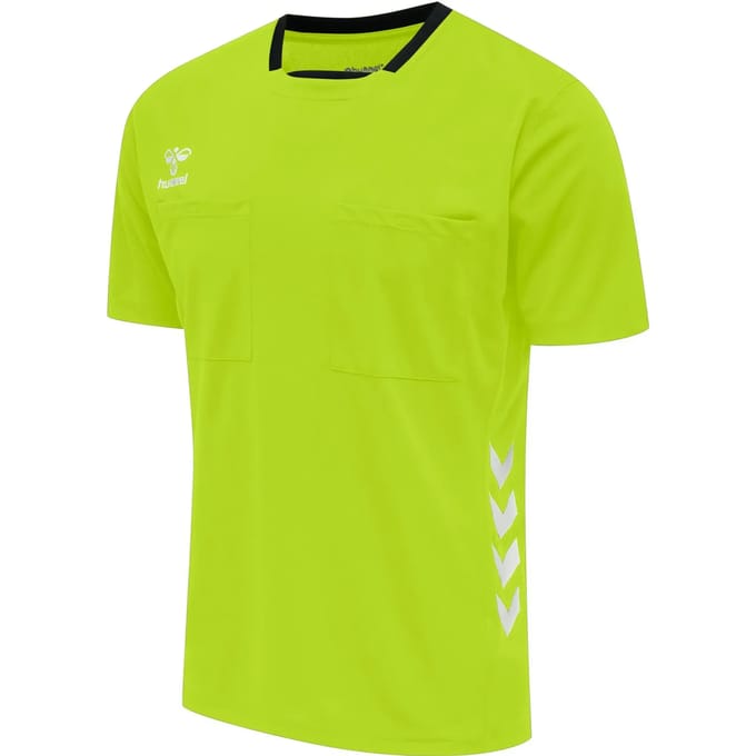 Hummel Referee Chevron SS Jersey Heren - sportshirts - geel - Mannen