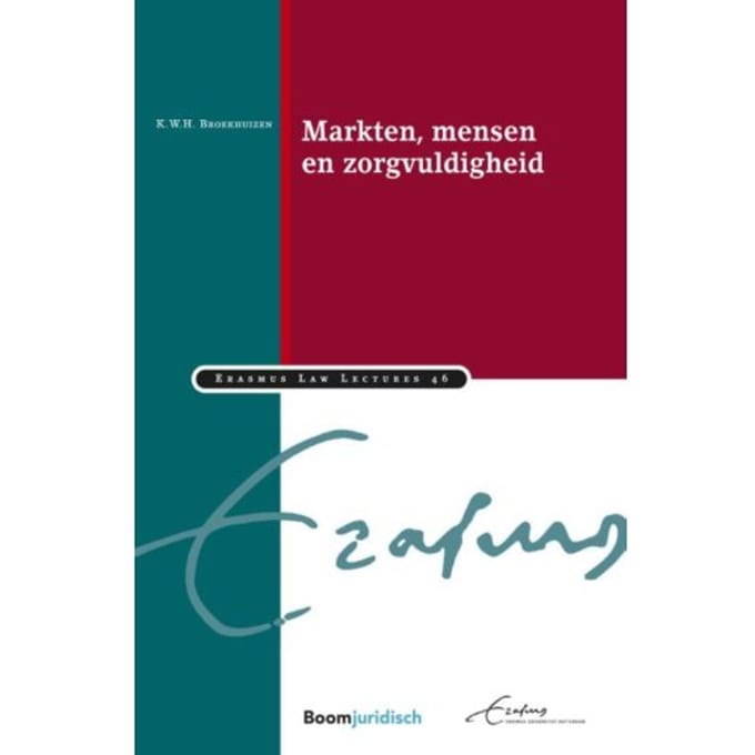 Markten, Mensen En Zorgvuldigheid - Erasmus Law Lectures - K.W.H. Broekhuizen