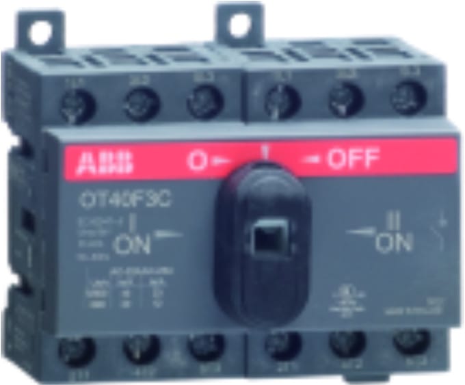 ABB OT25F3C Omkeerschakelaar 20 A 750 V Zwart 1 stuk(s) Piece