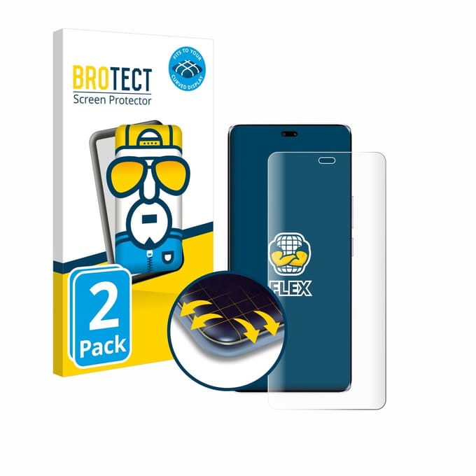 BROTECT - Screenprotector voor Honor Magic 7 Lite - Folie Beschermfolie transparant volledig dekking - 2 Stuks