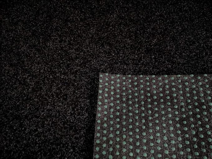 Luxe Zwart Grijs Kunstgras Meterware met Drainage, Verschillende Afmetingen