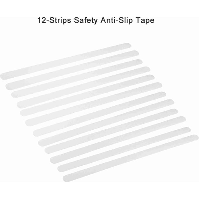 12 Bandes Sécurité Ruban Antidérapant Sol Escalier Adhésif Ruban Adhérent Antidérapant white