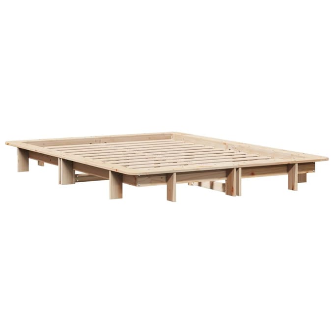 vidaXL - Bedframe - zonder - matras - massief - grenenhout - 120x200 - cm