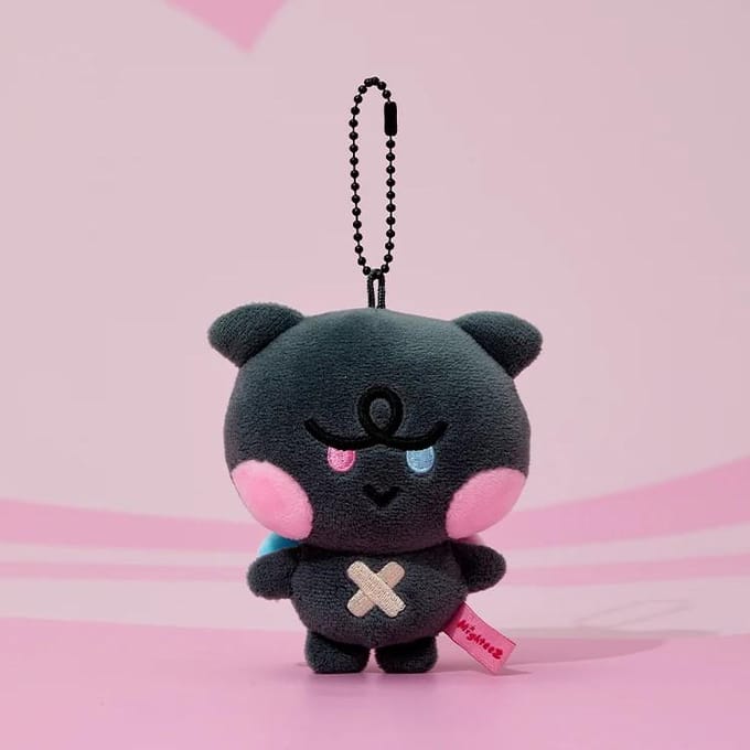 ATEEZ [MIGHTEEZ] POP UP MD MINI PELUCHE Porte-clés Kkamyo black