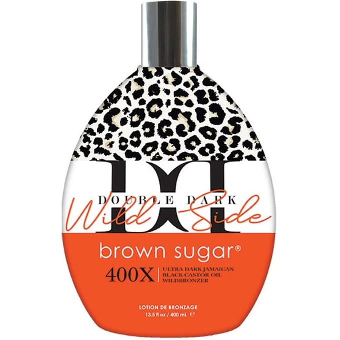 Brown Sugar Double Dark Wilde Side - zonnebankcreme - 400X bronzers - 400 ml