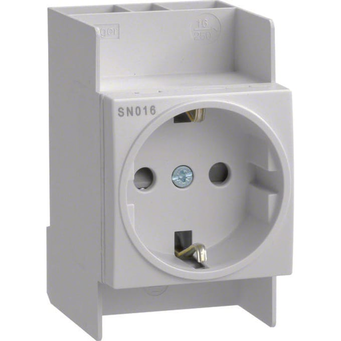 Hager SN Modulaire Wandcontactdoos (Europese Stekkerdoos) - SN016