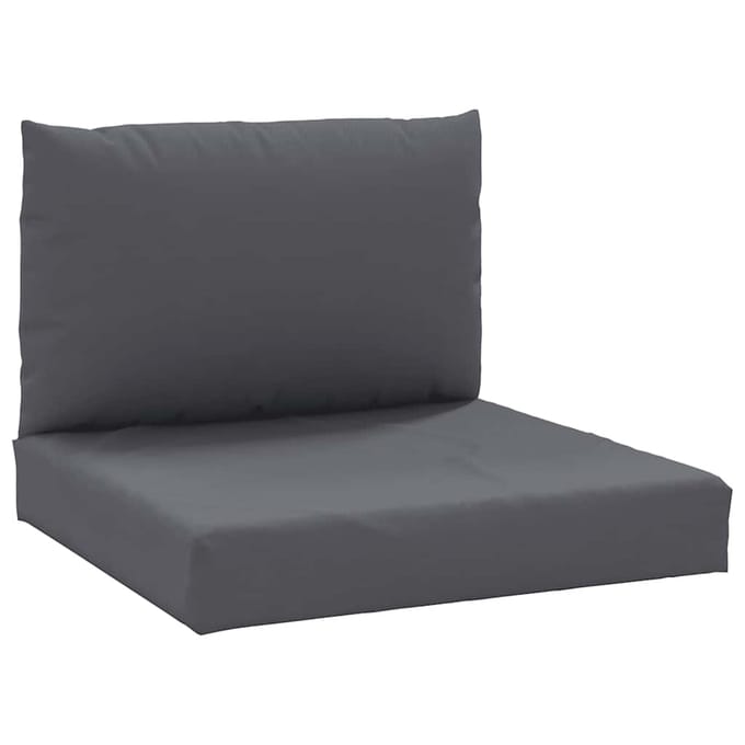 vidaXL - Palletkussens - 2 - st - stof - antraciet