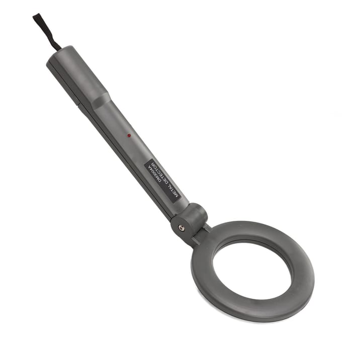 Metaaldetector Handheld Pinpointer Metaalvinder LED Geluidsalarm voor Inspectie Zoeken gray