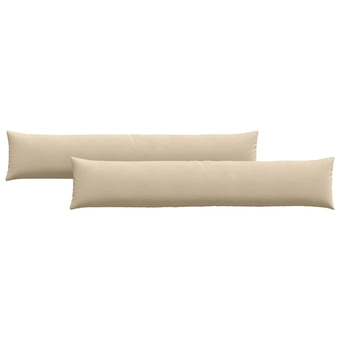 vidaXL - Zitkussens - 2 - st - Stof - Crème - 200 - x - 40 - cm