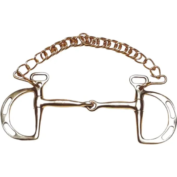Spaans paardenbit voor cyprium paard met pasjes, gebroken Feeling