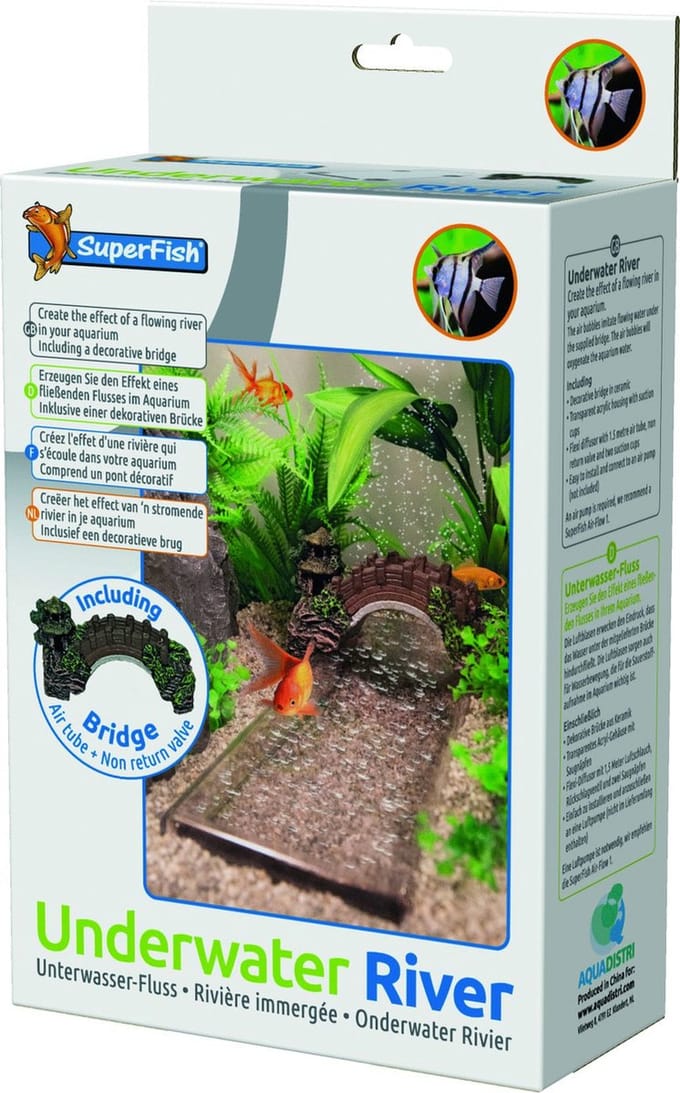 Superfish Deco Onderwater Rivier - Aquarium - Ornament - 17x24x8 cm