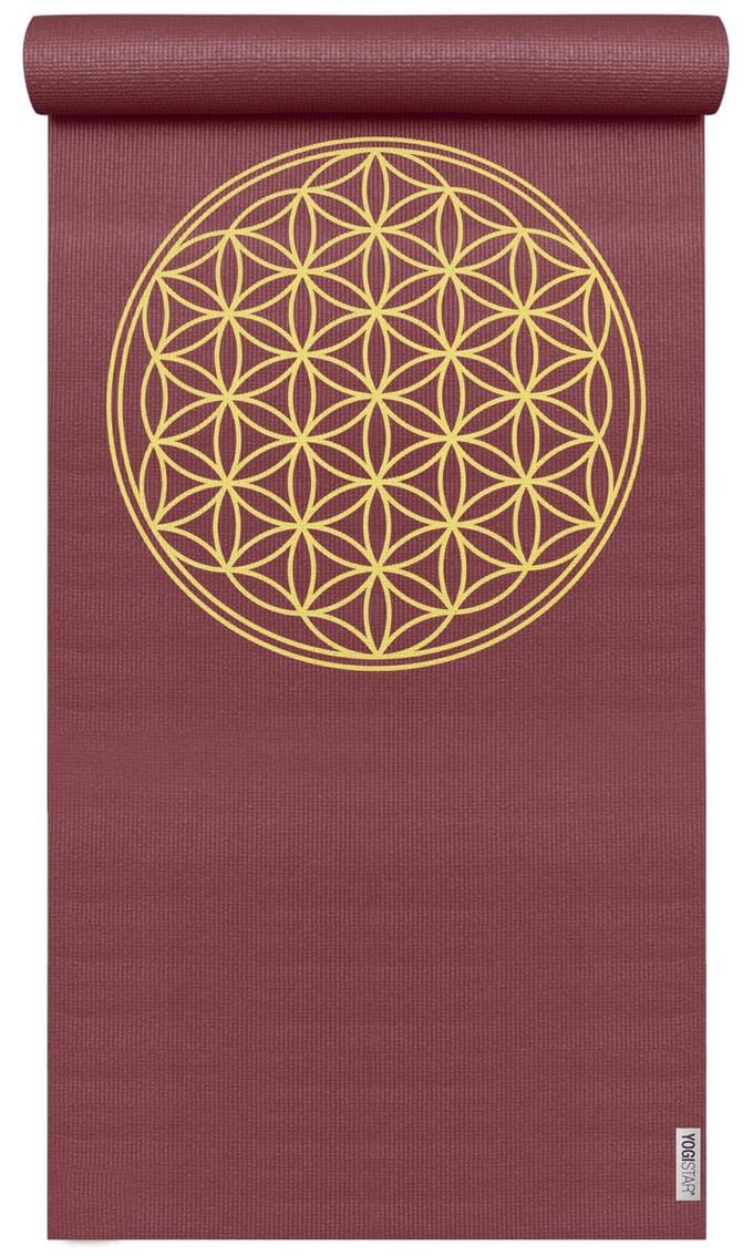 Yogistar Yogamat basic Flower of Life violet