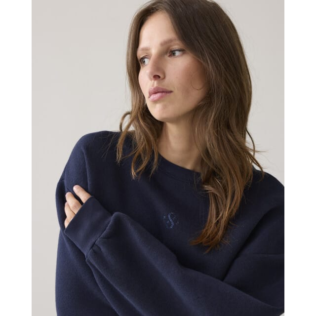 Summum Hamburg-30413 495 sweatshirt soft sweat midnightblue