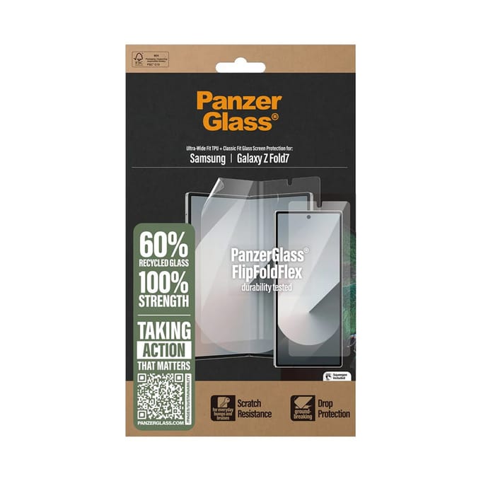 PanzerGlass Screenprotector Glass & Film geschikt voor Samsung Galaxy Z Fold 7