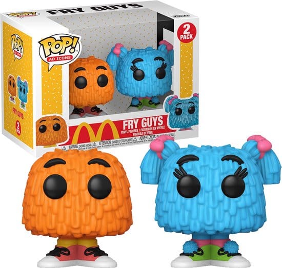 Funko! - POP! Ad Icons: McDonalds 2pk (Fry Guys - Orange/blue) - Figuur