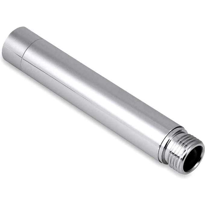 Tube d'extension de douche en acier inoxydable white